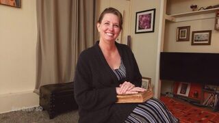 The mature wife of a Pastor seduces a young and newly married member of her absent husbands flock - porn video