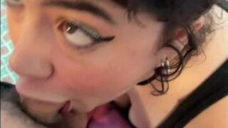 Throating a big dick then getting fucked - porn video