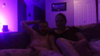 Sex on couch with young cam model couple - porn video