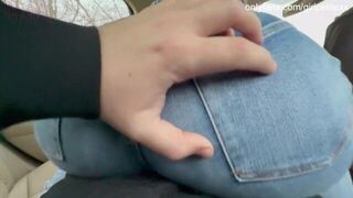Slutty Stepsister Humping and Draining Stepbro in the Car - porn video